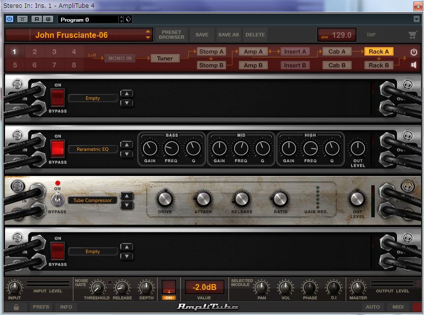 IK Multimedia Amplitube 4 John-rackA