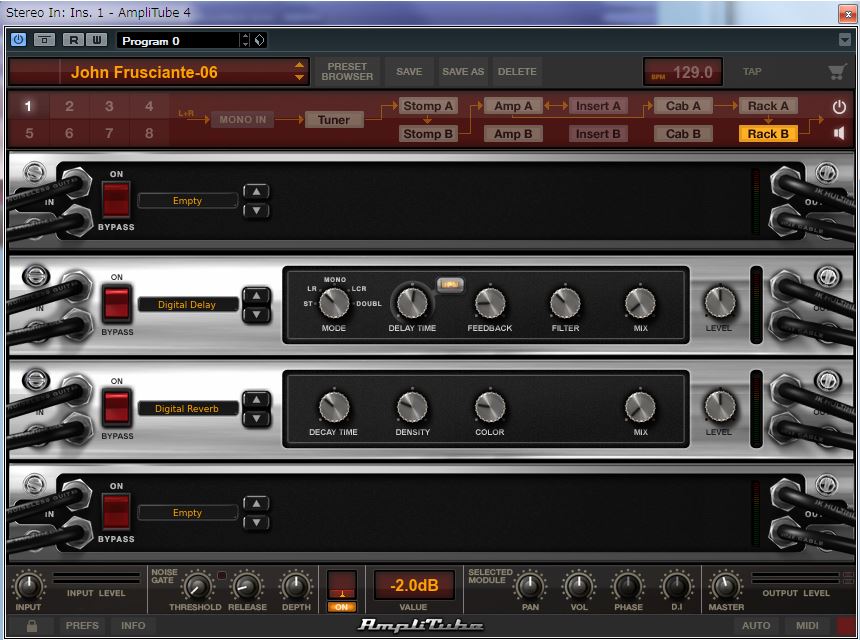 IK Multimedia Amplitube 4 John-rackB
